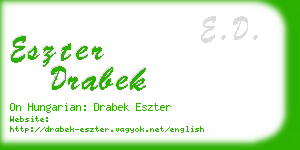 eszter drabek business card